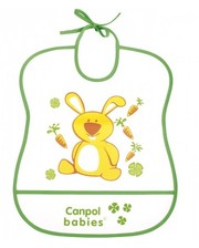 Canpol babies Слюнявчик пластиковый мягкий 2/919, зеленый (2/919-1)
