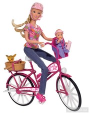 Simba Штеффи с малышом на велосипеде (5739050)