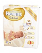 HUGGIES Elite Soft Newborn 2 (4-7 кг) MEGA PACK, 88 шт.