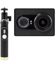  Yi Action Camera Black Kit Selfie Stick + Bluetooth Remote International Edition (YI-88011)