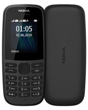 Nokia 105 Dual Sim 2019 Black (Код товара:9927)