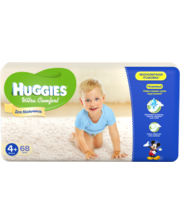 HUGGIES Ultra Comfort 4+ Boy (10-16кг) 68 шт (5029053543796)