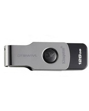 Kingston USB 3.0 DT SWIVL 128 GB Black (DTSWIVL/128GB)