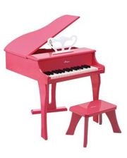 Hape Розовое фортепиано со стульчиком (E0319)