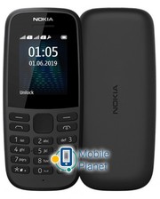 Nokia 105 SS 2019 Black Госком
