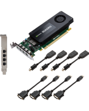 PNY Technologies Europe Видеокарта PNY PCI-Ex NVIDIA Quadro K1200 4GB GDDR5 (128bit) (4 x Mini-DisplayPort) (VCQK1200DVI-PB)