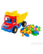 WADER Multi truck грузовик с конструктором (красно-синяя кабина), (39221-2)