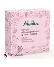 MELVITA Soap Rose Petals & Acacia Honey