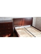  Кровать деревянная Medelina 160х190 С подъемным механизмом 101-темный орех Без патины Высокое изножье, в дизайн изголовья