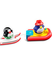  Игрушка для ванны Пингвинчики на водных лыжах, (23140)