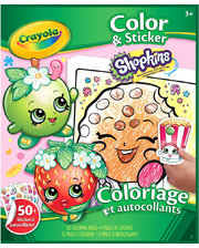 Crayola Книга-раскраска с наклейками 'Шопкинс 04-5854 (04-5854)