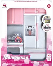 Qun Feng Toys Игровой набор Современная кухня 1 со звуком и светом Розовая 26212P (26212P)