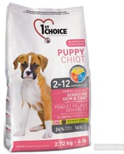 1st Choice Puppies All Breeds - Sensitive skin &amp; coat 14 кг (1STDPLF14)