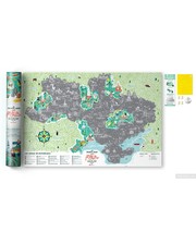 1DEA.me Скретч карта Travel Map Моя Рідна Україна + подарок Набор скретч открыток (UAR)