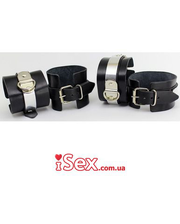 Секс наборы  Комплект наручников и понож Scappa с металлическими пластинами фото