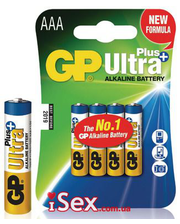 Батарейки и аккумуляторы  Батарейки GP Ultra Plus Alkaline 24AUP AAA, 4 шт. фото