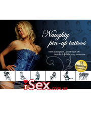 Аксессуары для костюмов  Набор временных татуировок Tattoo Set Naughty Pin-Up, 35 шт фото