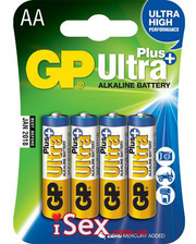 Батарейки и аккумуляторы  Батарейки GP Ultra Plus Alkaline 15AUP AA, 4 шт. фото