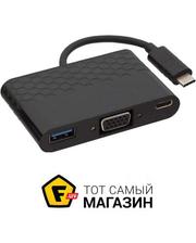 Kit USB-C 3.1 to VGA Adaptor F/Type-C Adaptor/USB-A 3.0 (CVGAUSBADP)