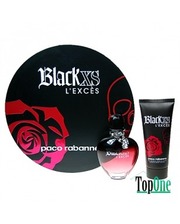 Paco Rabanne Black XS L`Exces набор, жен. (парфюм.вода 80ml+лосьон для тела 100ml)
