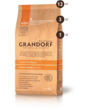 Grandorf Junior ягненок с рисом 12 кг (5404009578129)