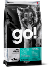 GO! Fit + Free Grain Free All Life Stages Dog Recipe Для щенков и взрослых собак беззерновой - 4 вида мяса: индейка, курица, лосось, утка 11.34 кг (127-1425)