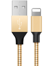 Baseus Mechanical Era Metal Cable 1M For Apple Gold (CALJS-0V) (Гарантия 1 мес.)