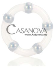 Cal Exotic Эрекционное кольцо Metallic Bead Ring, прозрачное