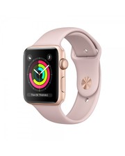 Apple Watch Sport Series 3 42mm GPS Gold Aluminum Case with Pink Sand Sport Band MQL22
