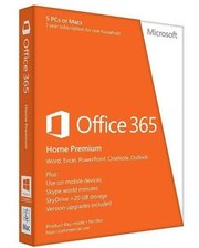 Microsoft ПО Microsoft Office365 Home 5 User 1 Year Subscription Russian Medialess P4 (6GQ-01018)