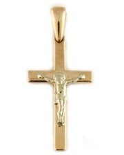 Золотой крестик Небесный хранитель