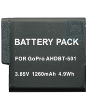 Акумулятори GoPro AHDBT-501 Усиленный Аккумулятор 1260mАh для видеокамер Hero 3+, Hero 3 (аналог), Li-ion. фото