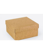  Подарочная коробка Крафт 14х14х7 см
