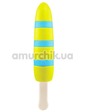 NMC Вибратор Popsicle полосатый, желто-голубой