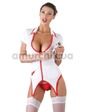 Orion Костюм медсестры Cottelli Collection Costumes белый: халатик + трусики-стринги