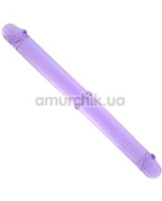  Двухконечный фаллоимитатор Twinzer Double Dong, фиолетовый