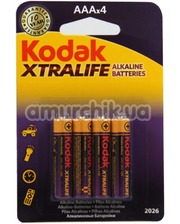 Батарейки и аккумуляторы Kodak XtraLife LR03 AAA, 4 шт фото