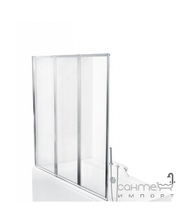  Ambition premium -3 130х140, профиль хром, стекло прозрачное