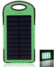  Power bank A50 solar 20000mAh + мощным LED фонарем, Black+Green