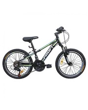  Велосипед 20 дюймов G20A315-L-1В, Shimano, чёрно-салатовый