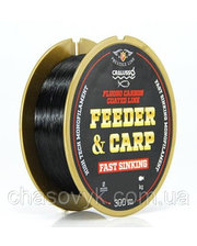 Cralusso Feeder&Carp Fast Sinking Fluorocarbon Coated Black 300 м 0.22 мм 4кг QSP (2096)
