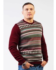 Фолк Мода Чоловічий в'язаний светр зимового кольору (03).