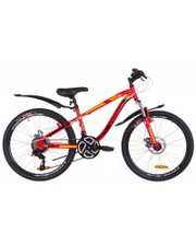 Discovery Велосипед Flint AM DD 2019 24" красный/оранжевый 13"