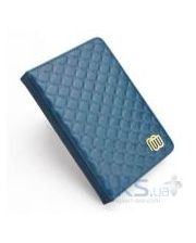 MyBook Leather Cover Quilted Blue with LED light for Kindle 4/5 Blue