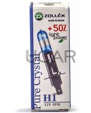 Zollex 60624 Лампа галогеновая H1 Pure Crystal (12V, 55W)
