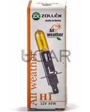 Zollex 60824 Лампа галогеновая H1 All Weather (12V, 55W)