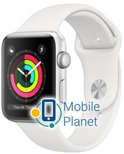 Apple Watch Series 3 42mm Gps Silver Aluminum Case with White Sport Band (MTF22)