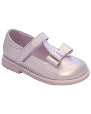 Lapsi (Arial) Туфли для девочек, кожаные, серебро, Lapsi (25)