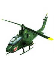 Умная бумага Вертолет Cobra (зеленый), Сборная игровая модель из картона, серии Военная техника,