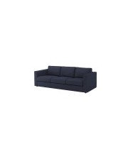 Ikea VIMLE, 3-х местный диван, черный синий Orrsta